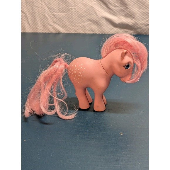 My Little Pony G1 MLP Cotton Candy Vintage 1982 Hasbro 80s Pink Concave Hoof - Picture 1 of 7